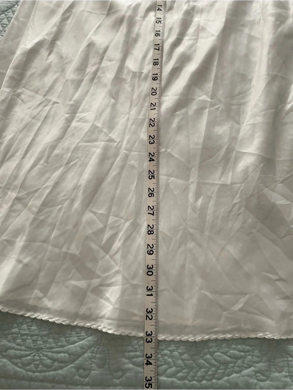 Vintage Union Made in USA Women's White Nylon Rayon Blend Slip Dress Camisole